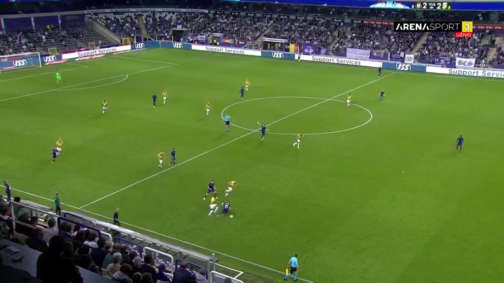 UEFA ECL Anderlecht Vs Vitesse Arnhem Oussama Tannane Goal in 71 min, Score 2:3