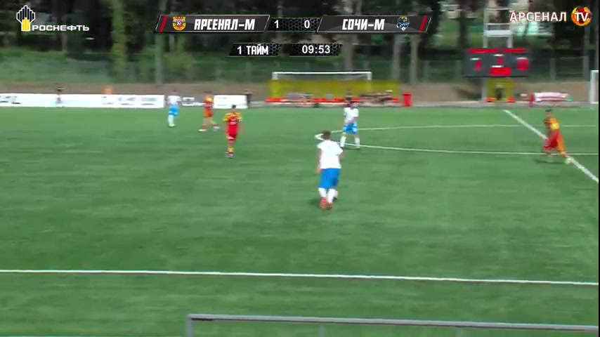 RUS YthC Arsenal Tula Youth Vs PFC Sochi Youth Rubanov Goal in 9 min, Score 1:1