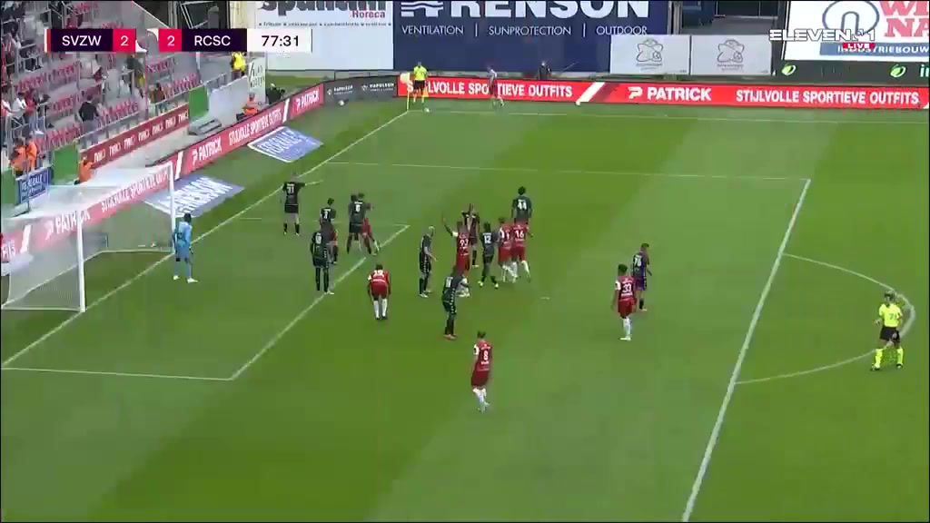 BEL D1 Zulte-Waregem Vs Charleroi Jelle Vossen Goal in 77 min, Score 2:2