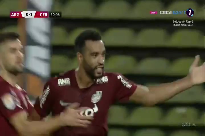 ROM D1 Arges Vs CFR Cluj 30 phút Bilel OmraniVào, ghi bàn 0:1