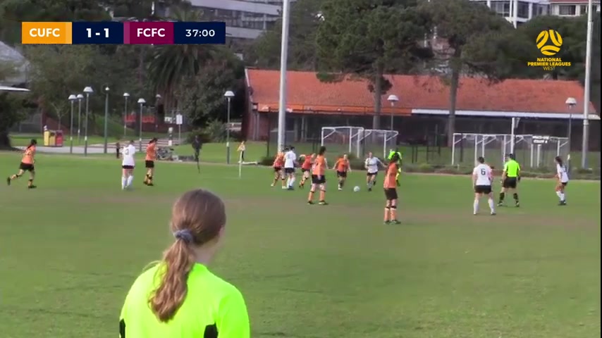 WAUS NPL(W) Curtin University FC (w) Vs Fremantle City FC (w) 37 ทำประตู  ประตู, ทำคะแนน 1:2