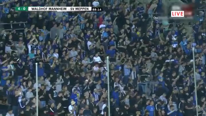 GER D3 SV Waldhof Mannheim Vs SV Meppen 89 phút Vào, ghi bàn 5:0