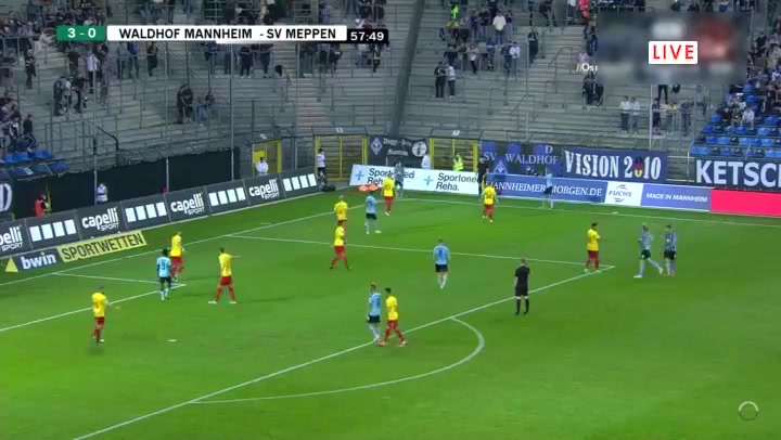 GER D3 SV Waldhof Mannheim Vs SV Meppen 58 phút Vào, ghi bàn 4:0