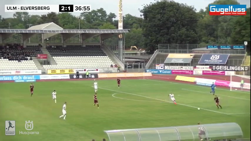 GER Reg SSV Ulm 1846 Vs SV Elversberg  Goal in 36 min, Score 3:1