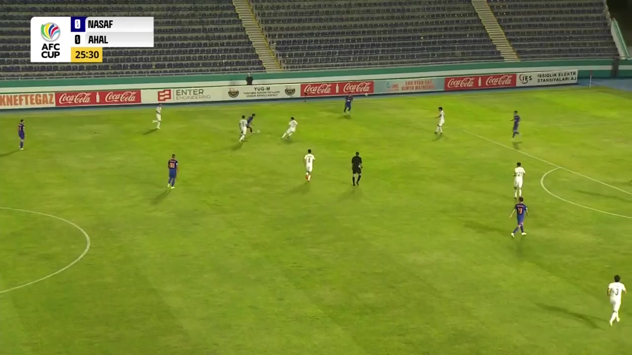 AFC Cup Nasaf Qarshi Vs FC Ahal Kaluderovic Goal in 26 min, Score 1:0