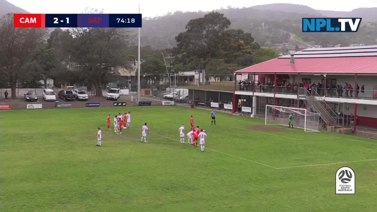 AUS SASL Campbelltown City SC Vs Adelaide Panthers Mullen Goal in 74 min, Score 3:1