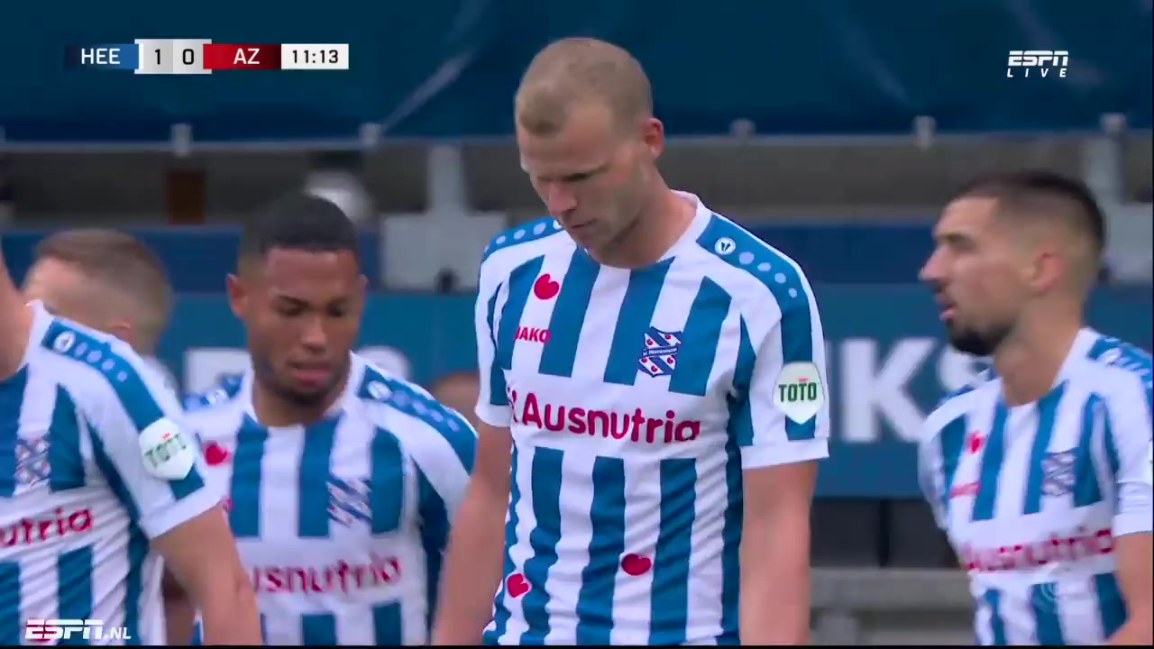 HOL D1 SC Heerenveen Vs AZ Alkmaar Henk Veerman Goal in 11 min, Score 1:0