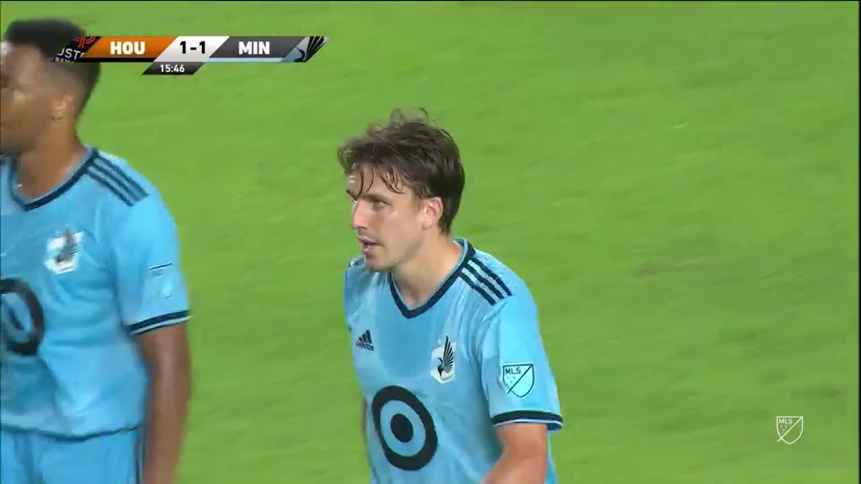 MLS Houston Dynamo Vs Minnesota United FC 15 ทำประตู Adrien Hunou ประตู, ทำคะแนน 1:1