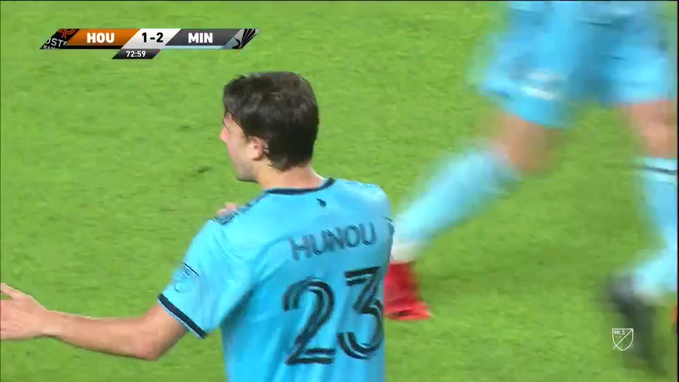 MLS Houston Dynamo Vs Minnesota United FC 73 ทำประตู Adrien Hunou ประตู, ทำคะแนน 1:2