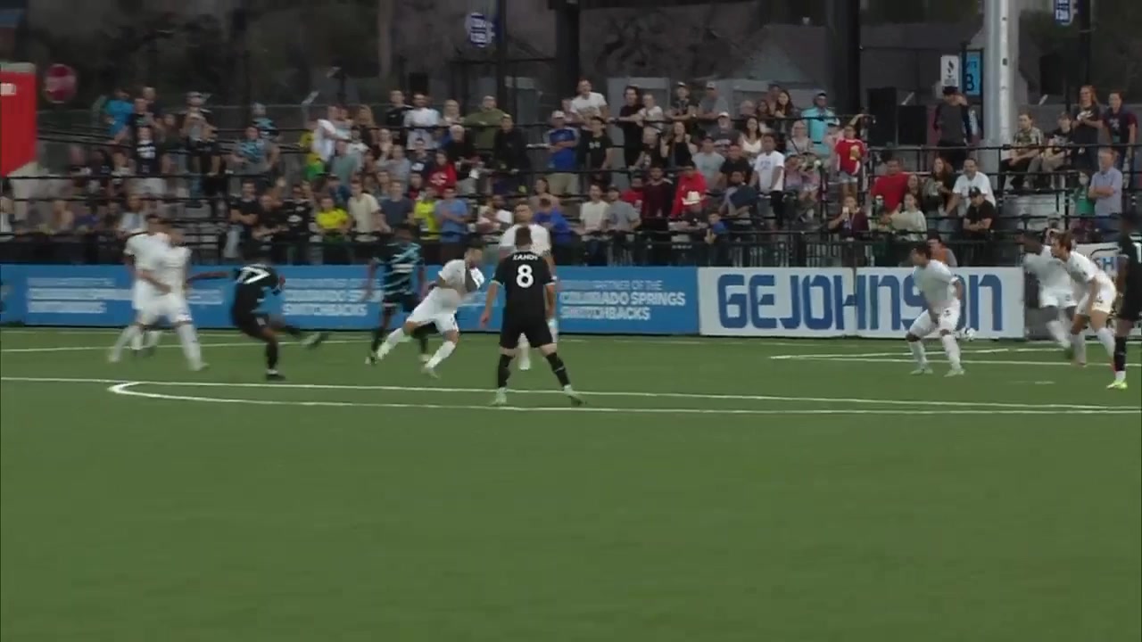 USL CH Colorado Springs Switchbacks FC Vs Austin Bold Hadji Barry Goal in 22 min, Score 1:1