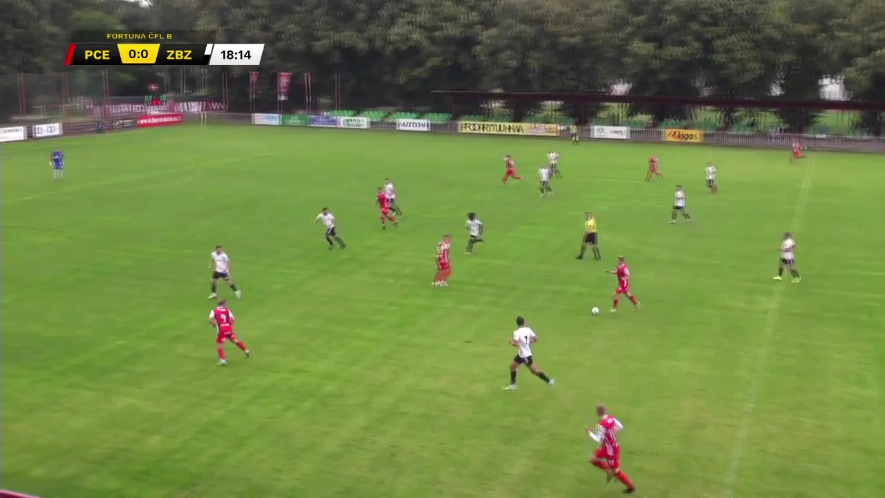 捷丙B 帕尔杜比斯B隊 Vs 扎布扎尼 20分Dufek进球,比分1:0