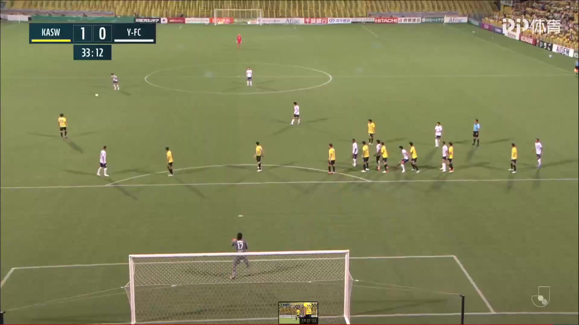 JPN D1 Kashiwa Reysol Vs Yokohama FC Kazuma Watanabe Goal in 32 min, Score 1:1