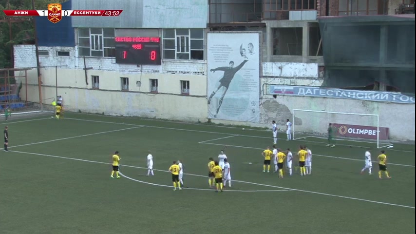 RUS D2 Anzhi Makhachkala Vs FC Yessentuki 45 ทำประตู  ประตู, ทำคะแนน 2:0