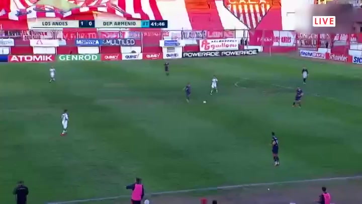 917 Los Andes Vs Deportivo Armenio 88 skor gol , skor 2:0