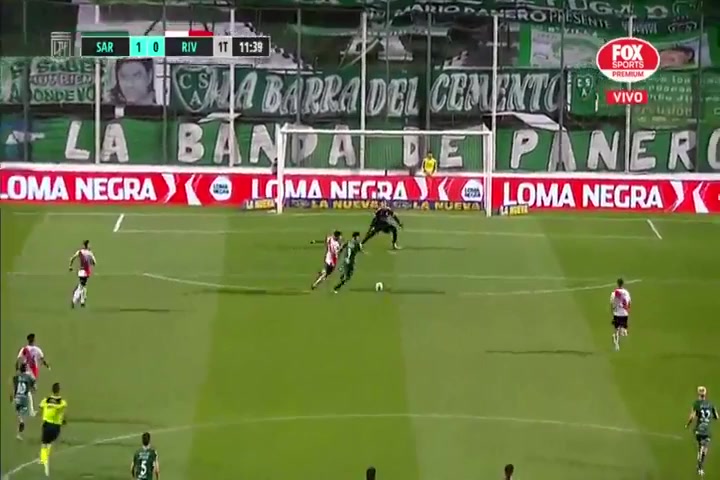 ARG D1 Sarmiento Junin Vs River Plate 10 phút Gabriel AlanisVào, ghi bàn 1:0