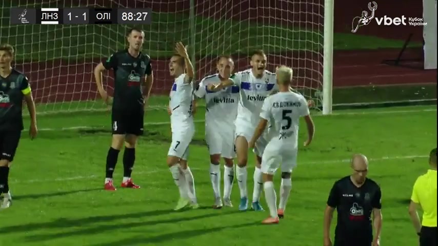 UKRC LNZ Lebedyn Vs Olimpic Donetsk Galenko Goal in 89 min, Score 2:1