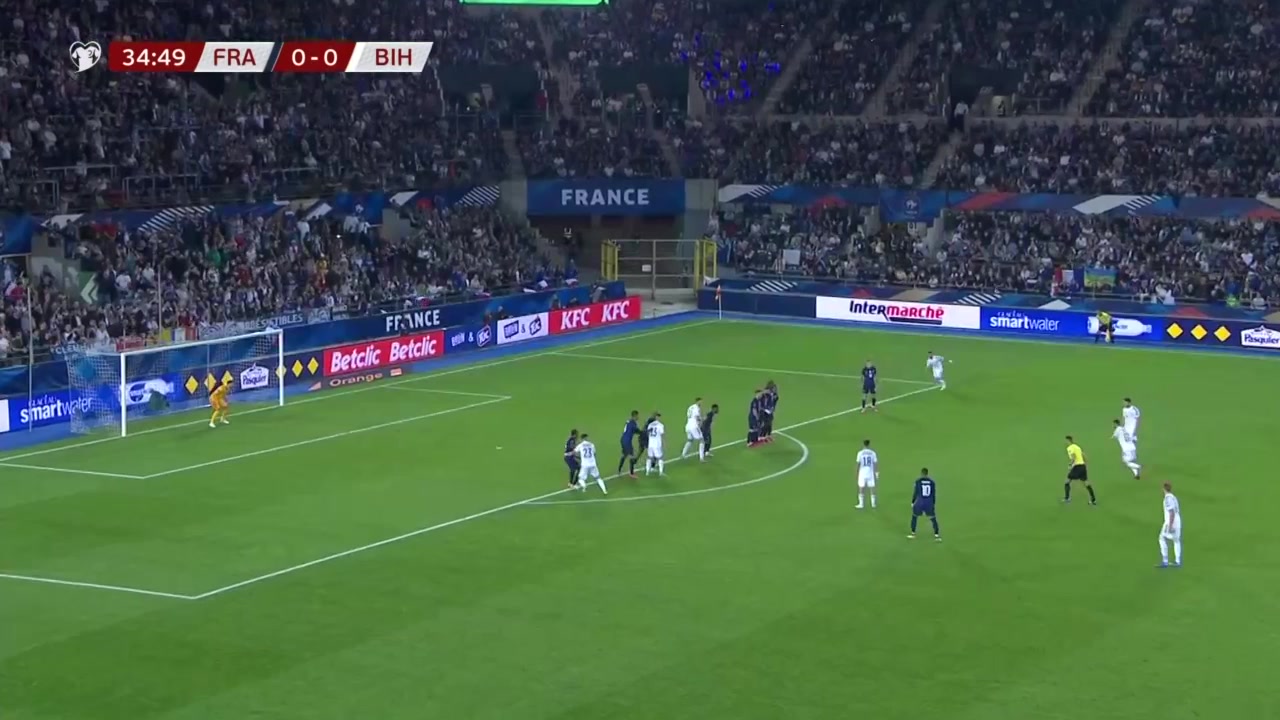 WCPEU France Vs Bosnia-Herzegovina 35 phút Edin DzekoVào, ghi bàn 0:1