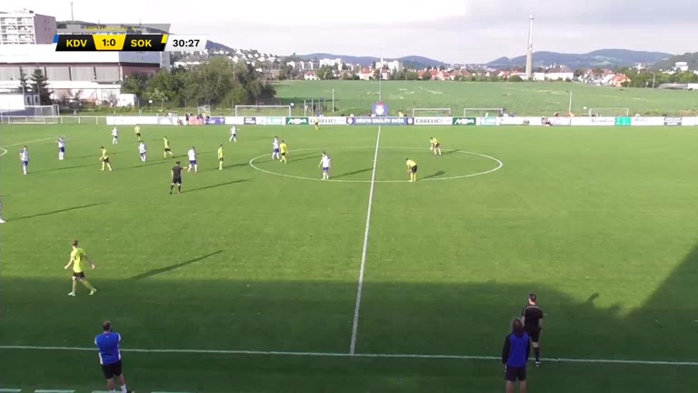 CZE CFL FK Kraluv Dvur Vs FK Banik Sokolov Krejdl Goal in 32 min, Score 2:0