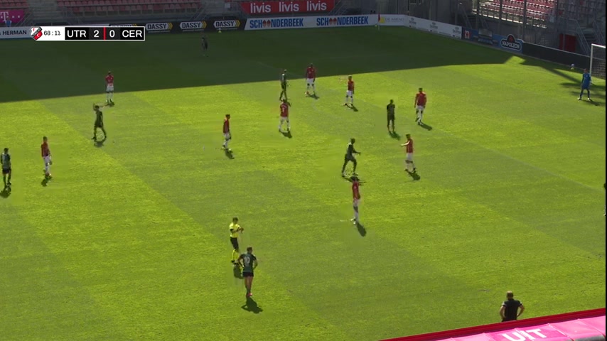 INT CF FC Utrecht Vs Cercle Brugge 69 phút Vào, ghi bàn 3:0