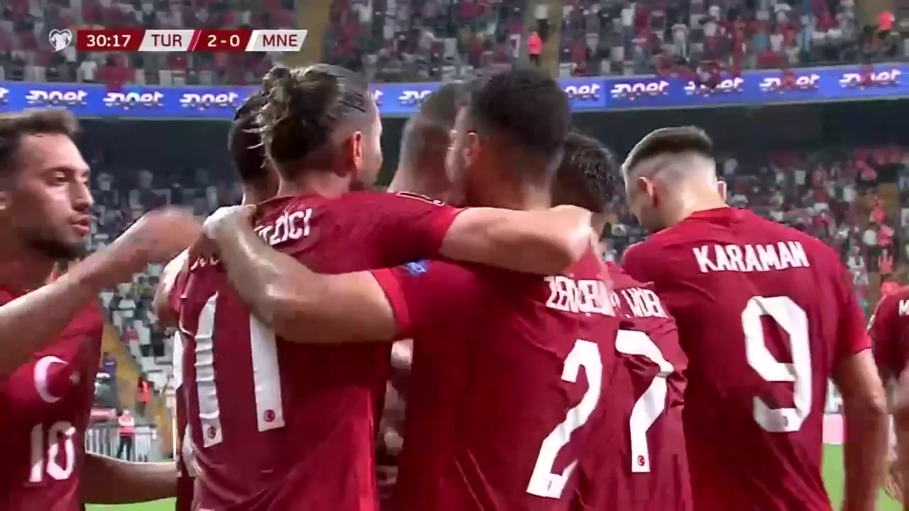 WCPEU Turkey Vs Montenegro 29 phút Yusuf YaziciVào, ghi bàn 2:0