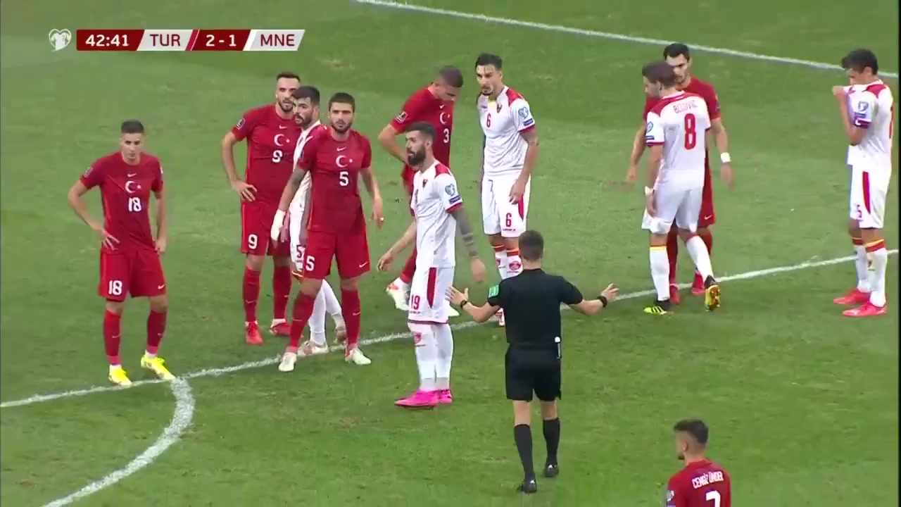 WCPEU Turkey Vs Montenegro 38 phút Adam MarusicVào, ghi bàn 2:1