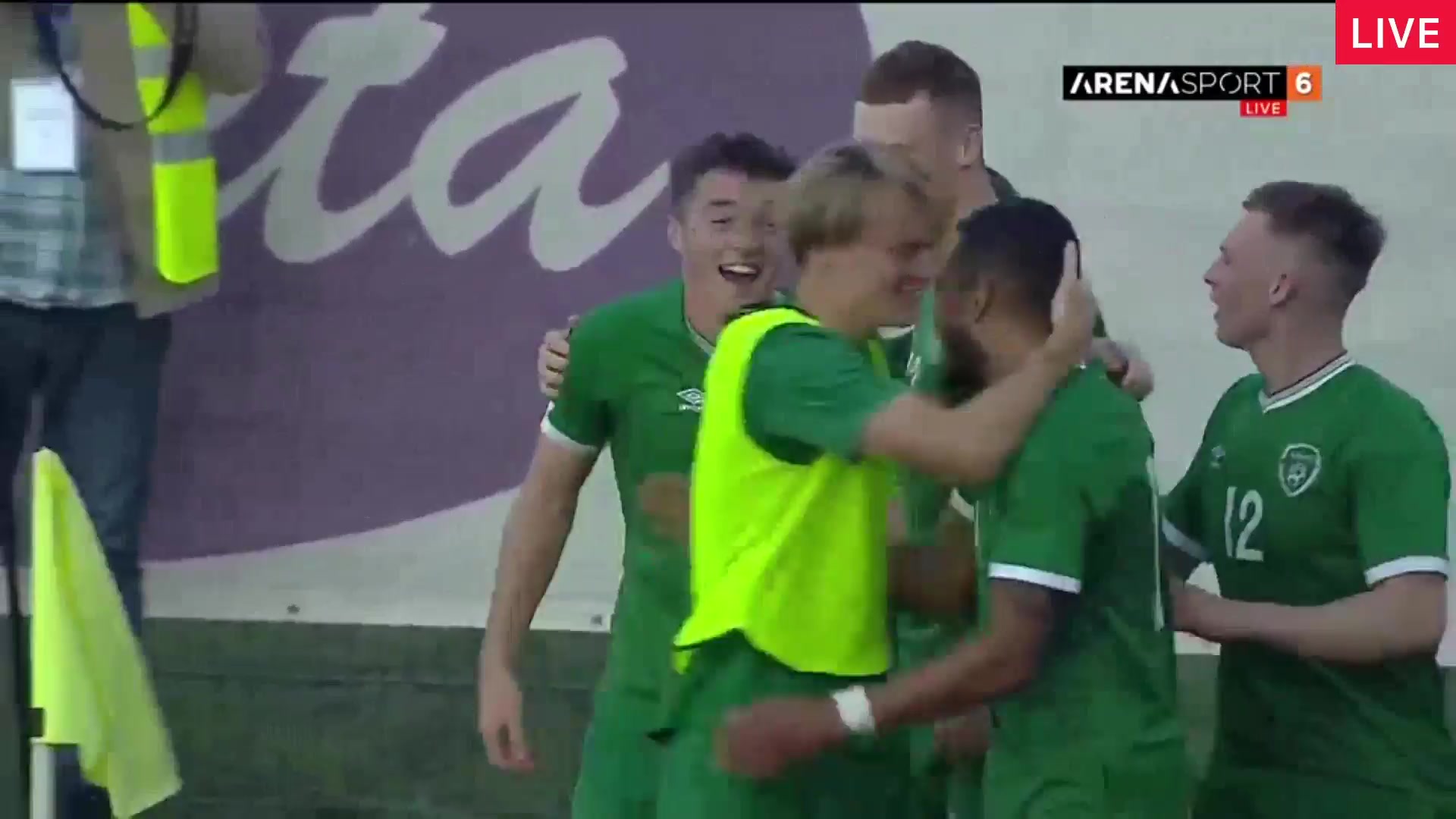 UEFA  U21Q Bosnia-Herzegovina U21 Vs Ireland U21 Conor Coventry Goal in 72 min, Score 0:2