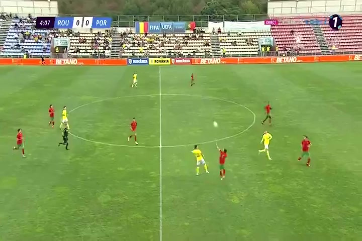 INT FRL Romania U20 Vs Portugal U20 Agostinho P. Goal in 4 min, Score 0:1