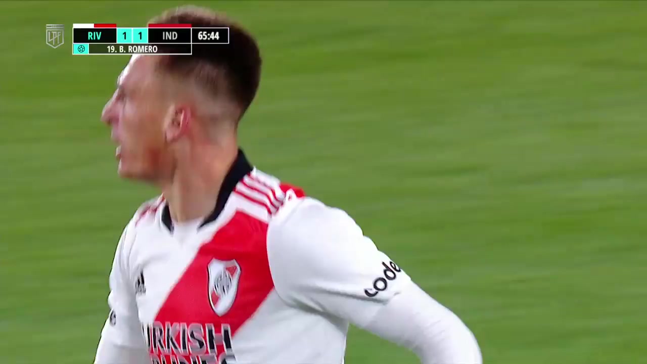 ARG D1 River Plate Vs Independiente 65 phút Braian Ezequiel RomeroVào, ghi bàn 1:1