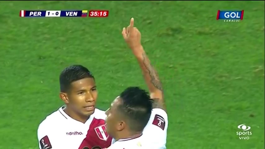 WCPSA Peru Vs Venezuela Christian Cuevas Goal in 34 min, Score 1:0