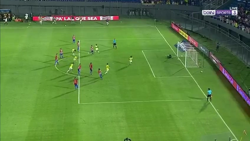 WCPSA Paraguay Vs Colombia Juan Guillermo Cuadrado Bello Goal in 53 min, Score 1:1