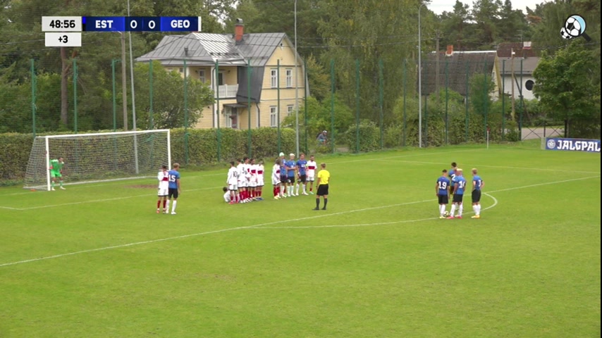 INT FRL Estonia U19 Vs Georgia U19 Vetkal Goal in 45+ min, Score 1:0