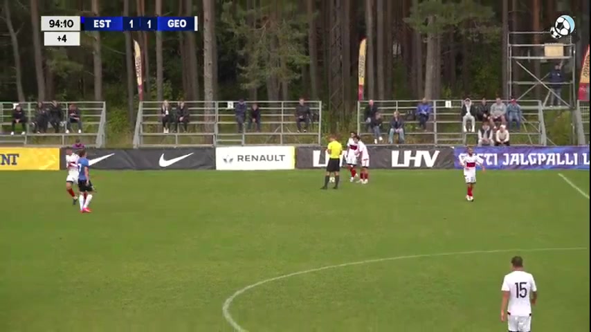 INT FRL Estonia U19 Vs Georgia U19  Goal in 95 min, Score 1:2