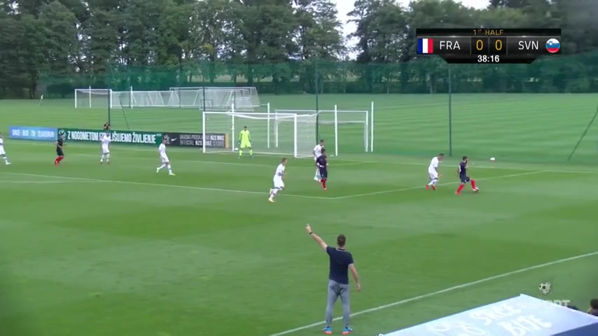 INT FRL Slovenia U19 Vs France U19 Nguiamba A. Goal in 38 min, Score 0:1