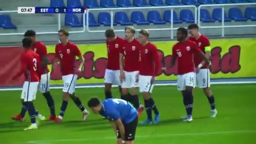 UEFA  U21Q Estonia U21 Vs Norway U21 7 phút Emil Konradsen CeideVào, ghi bàn 0:2