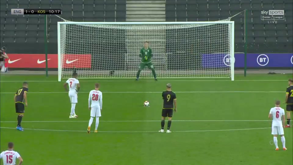 UEFA  U21Q England U21 Vs Kosovo U21 10 phút Rhian BrewsterVào, ghi bàn 1:0