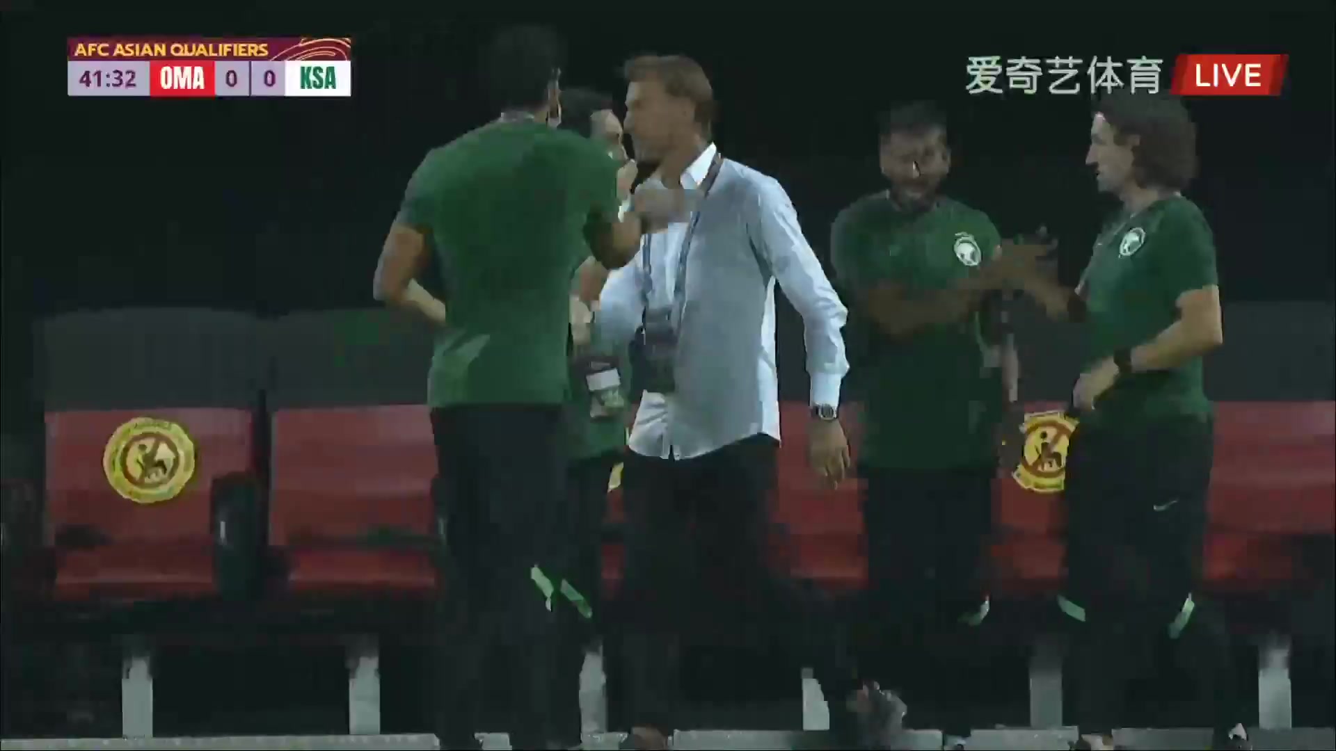 FIFA WCQL Oman Vs Saudi Arabia 42 ทำประตู Saleh Javier Al-Sheri ประตู, ทำคะแนน 0:1