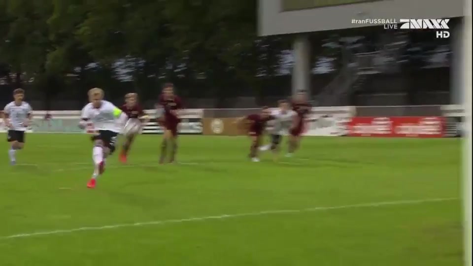 UEFA  U21Q Latvia U21 Vs Germany U21 Youssoufa Moukoko Goal in 24 min, Score 1:1