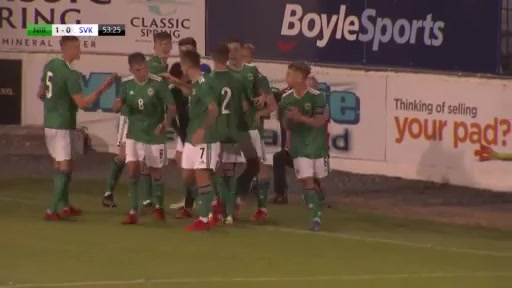 UEFA  U21Q Northern Ireland U21 Vs Slovakia U21 54 phút Ethan GalbraithVào, ghi bàn 1:0