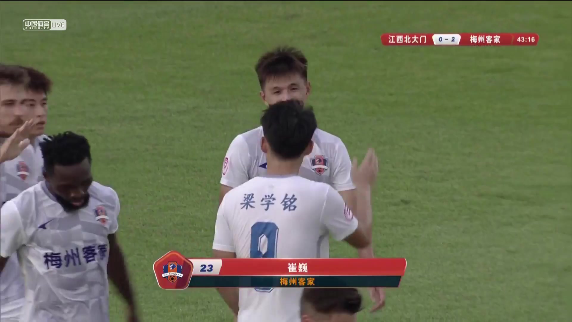 CHA D1 Jiangxi Liansheng FC Vs Meizhou Hakka 43 ทำประตู  ประตู, ทำคะแนน 0:3