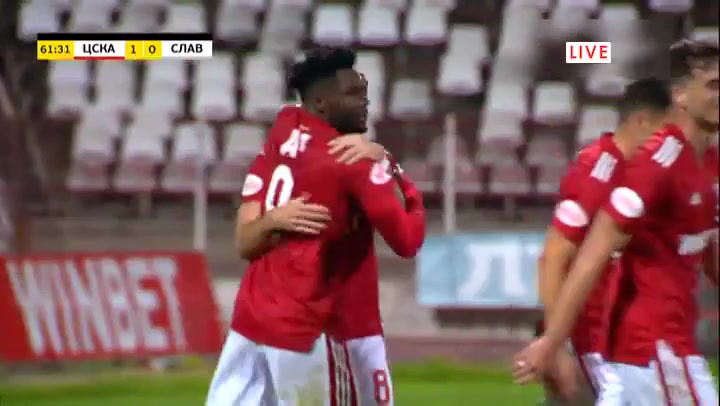 BUL D1 CSKA Sofia Vs Slavia Sofia 63 phút Vào, ghi bàn 1:0