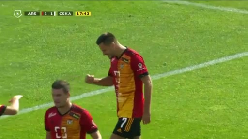 RUS PR Arsenal Tula Vs CSKA Moscow 17 ทำประตู Evgeni Markov ประตู, ทำคะแนน 1:1