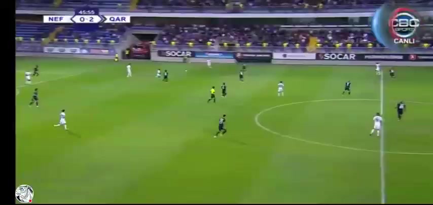 613 FC Neftci Baku Vs Qarabag 48 skor gol , skor 1:2