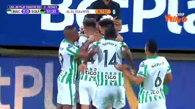 COL D1 Atletico Nacional Medellin Vs La Equidad 52 phút Jefferson Andres Duque MontoyaVào, ghi bàn 2:0