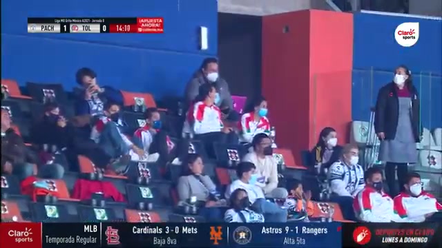 MEX D1 Pachuca Vs Toluca 14 ทำประตู Kevin Nahin Alvarez Campos ประตู, ทำคะแนน 1:0