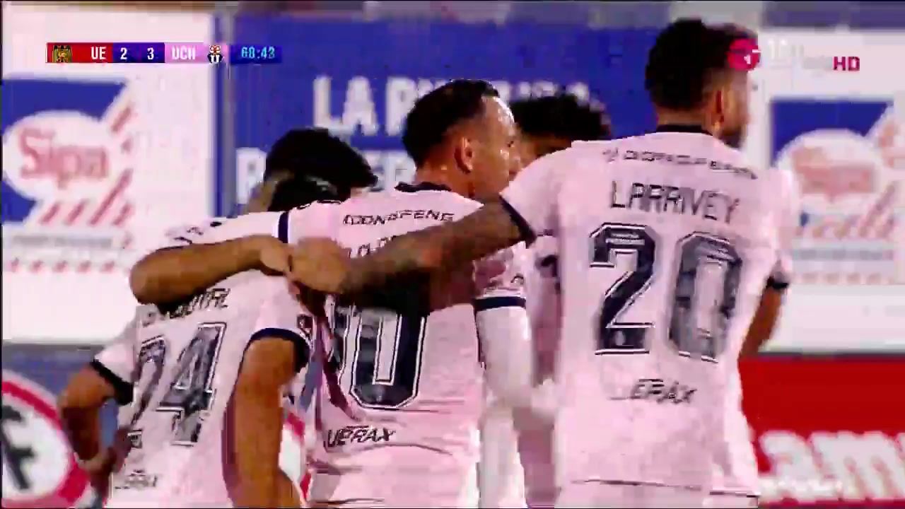 CHI D1 Union Espanola Vs Universidad de Chile Mario Anibal Sandoval Toro Goal in 68 min, Score 2:3