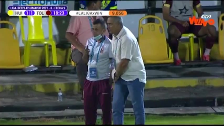 COL D1 Atletico Huila Vs Deportes Tolima 18 phút Sergio MosqueraVào, ghi bàn 1:1