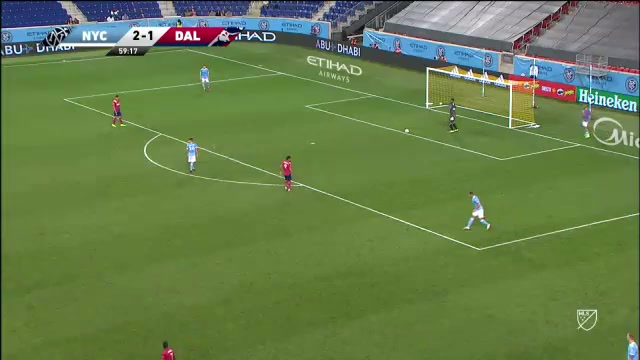 MLS New York City FC Vs FC Dallas 57 ทำประตู Alexandre Jesus Medina Reobasco ประตู, ทำคะแนน 2:1