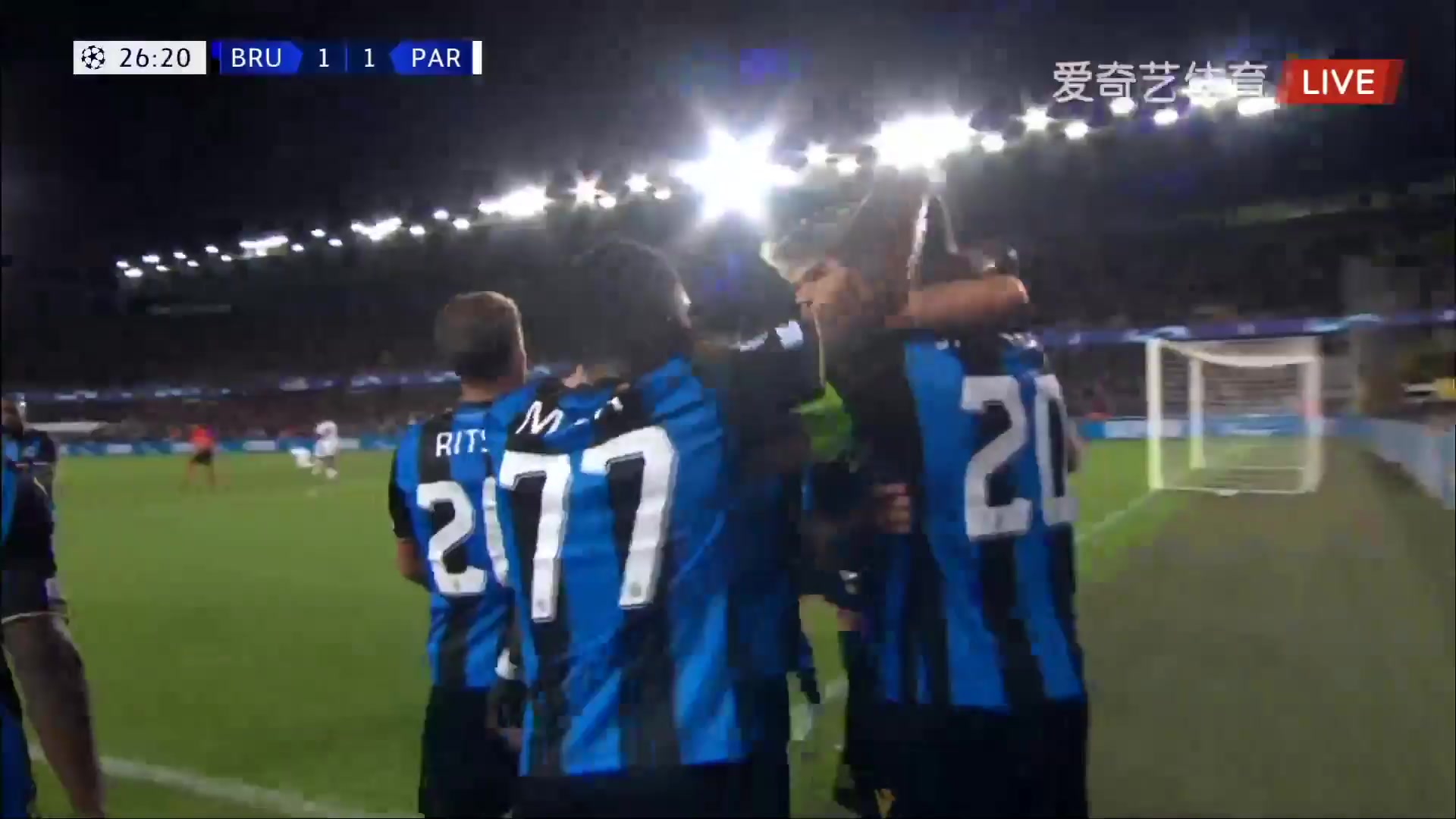 103 Club Brugge Vs Paris Saint Germain (PSG) 25 skor gol Hans Vanaken, skor 1:1