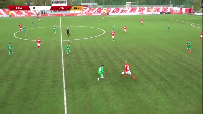 RUS YthC Spartak Moscow Youth Vs Rubin Kazan (R) 29 ทำประตู  ประตู, ทำคะแนน 1:0