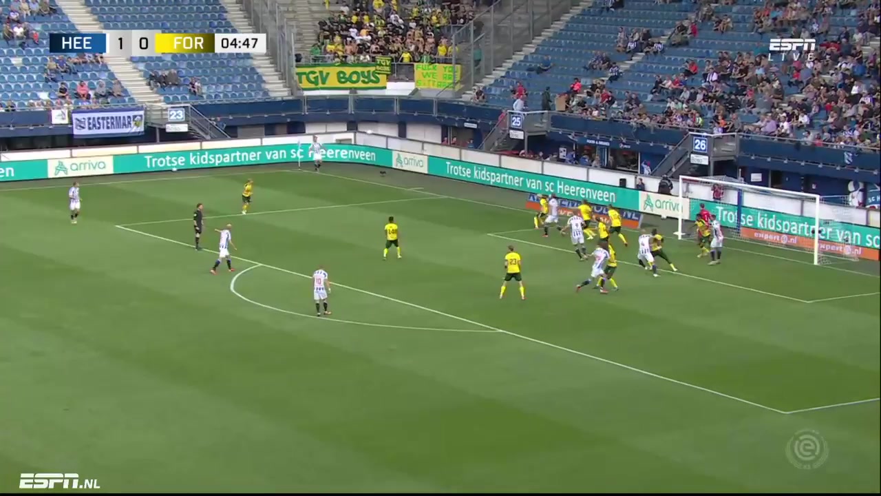 HOL D1 SC Heerenveen Vs Fortuna Sittard Henk Veerman Goal in 4 min, Score 1:0